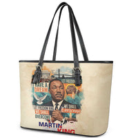 Martin Luther King MLK Leather Tote Bag I Have a Dream Vintage Art - Wonder Print Shop