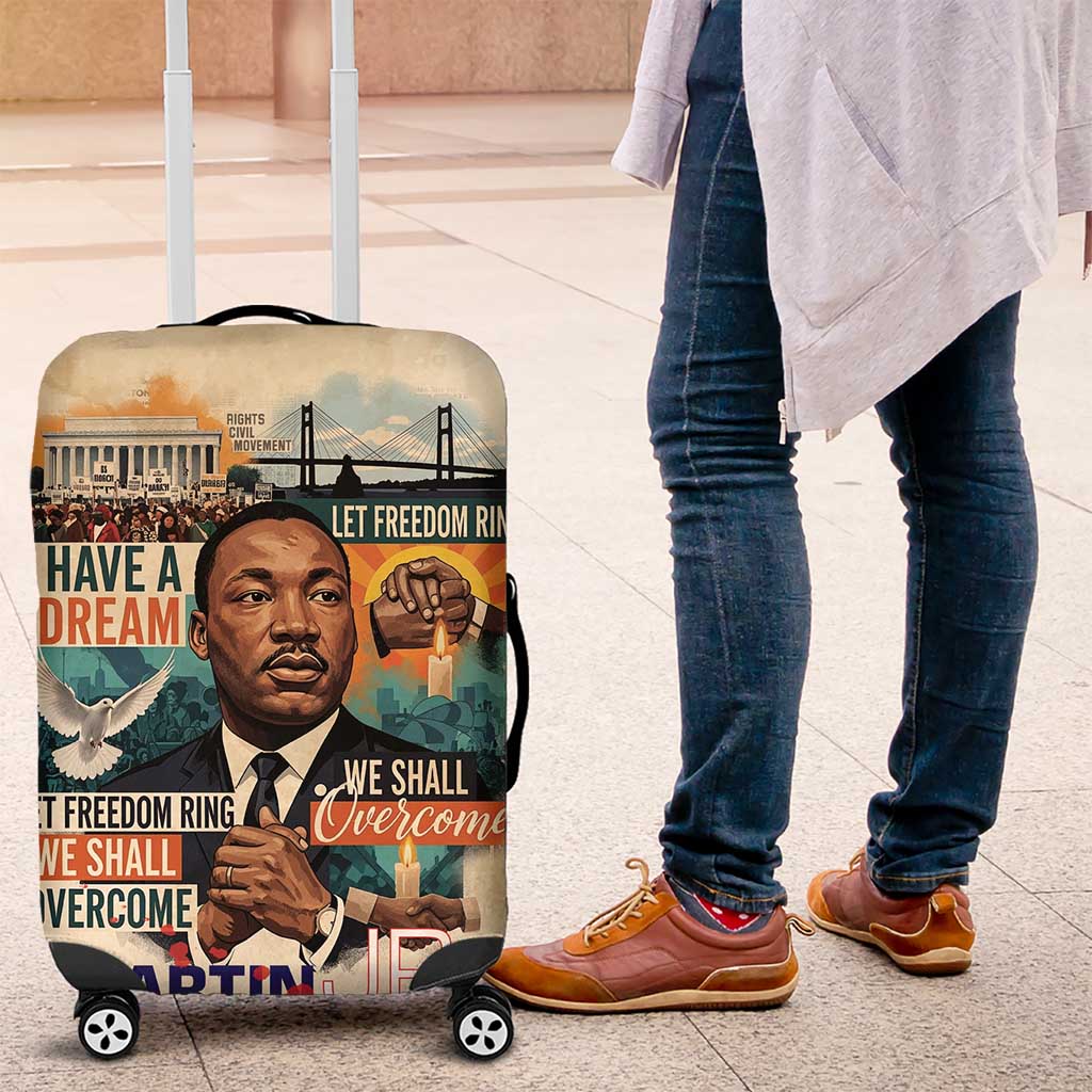 Martin Luther King MLK Luggage Cover I Have a Dream Vintage Art - Wonder Print Shop