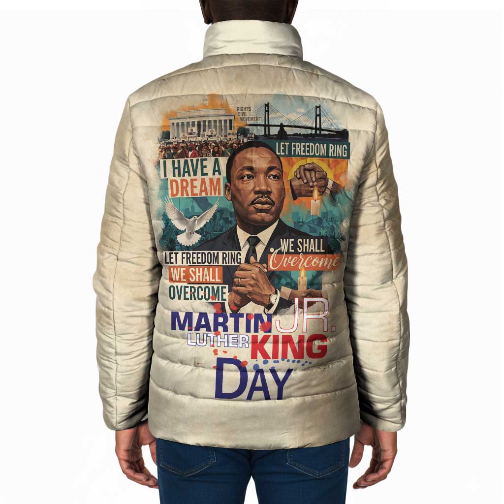 Martin Luther King MLK Padded Jacket I Have a Dream Vintage Art - Wonder Print Shop