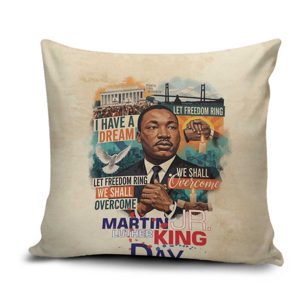 Martin Luther King MLK Pillow Cover I Have a Dream Vintage Art - Wonder Print Shop