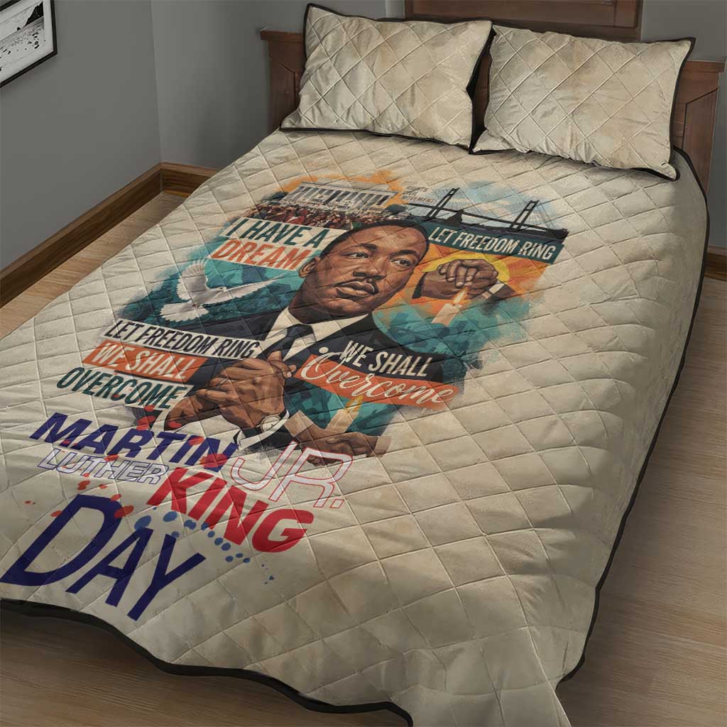Martin Luther King MLK Quilt Bed Set I Have a Dream Vintage Art - Wonder Print Shop