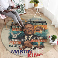 Martin Luther King MLK Round Carpet I Have a Dream Vintage Art - Wonder Print Shop