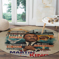Martin Luther King MLK Round Carpet I Have a Dream Vintage Art - Wonder Print Shop