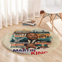 Martin Luther King MLK Round Carpet I Have a Dream Vintage Art - Wonder Print Shop