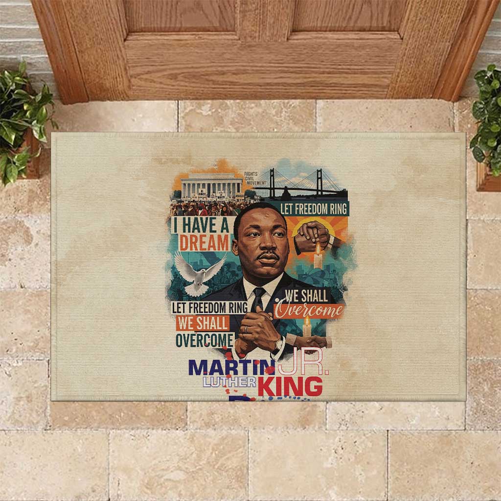 Martin Luther King MLK Rubber Doormat I Have a Dream Vintage Art - Wonder Print Shop