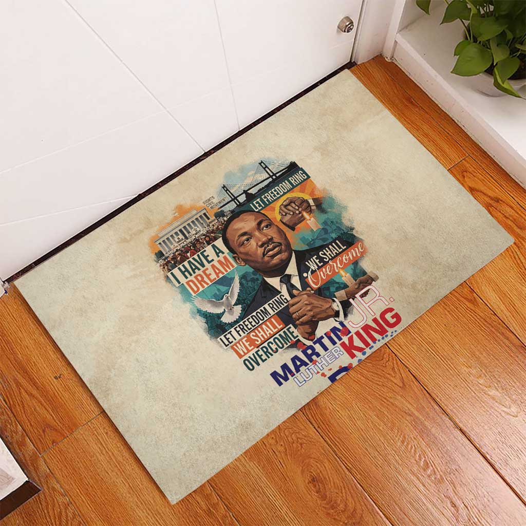 Martin Luther King MLK Rubber Doormat I Have a Dream Vintage Art - Wonder Print Shop