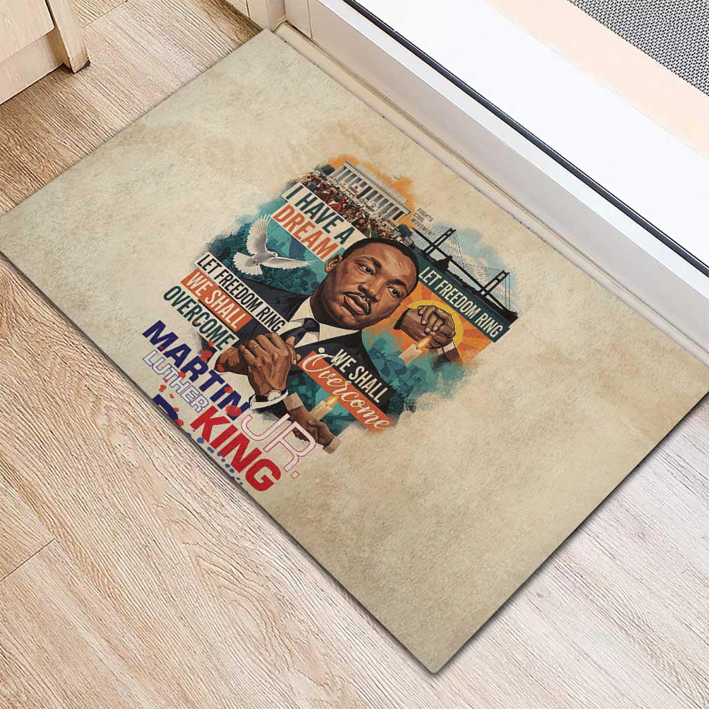 Martin Luther King MLK Rubber Doormat I Have a Dream Vintage Art - Wonder Print Shop