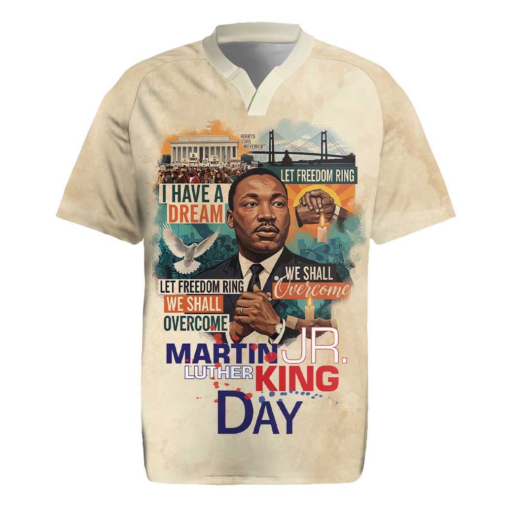 Martin Luther King MLK Rugby Jersey I Have a Dream Vintage Art - Wonder Print Shop