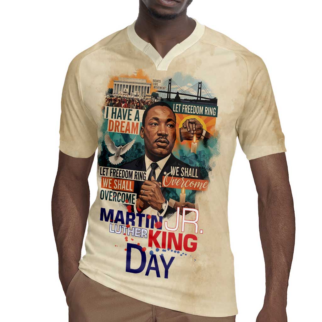 Martin Luther King MLK Rugby Jersey I Have a Dream Vintage Art - Wonder Print Shop