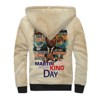 Martin Luther King MLK Sherpa Hoodie I Have a Dream Vintage Art - Wonder Print Shop
