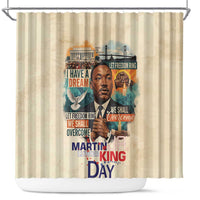 Martin Luther King MLK Shower Curtain I Have a Dream Vintage Art - Wonder Print Shop