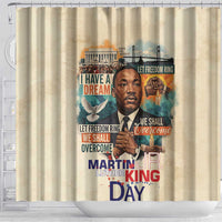 Martin Luther King MLK Shower Curtain I Have a Dream Vintage Art - Wonder Print Shop