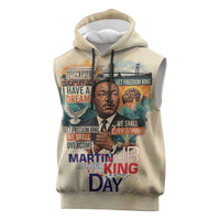 Martin Luther King MLK Sleeveless Hoodie I Have a Dream Vintage Art - Wonder Print Shop