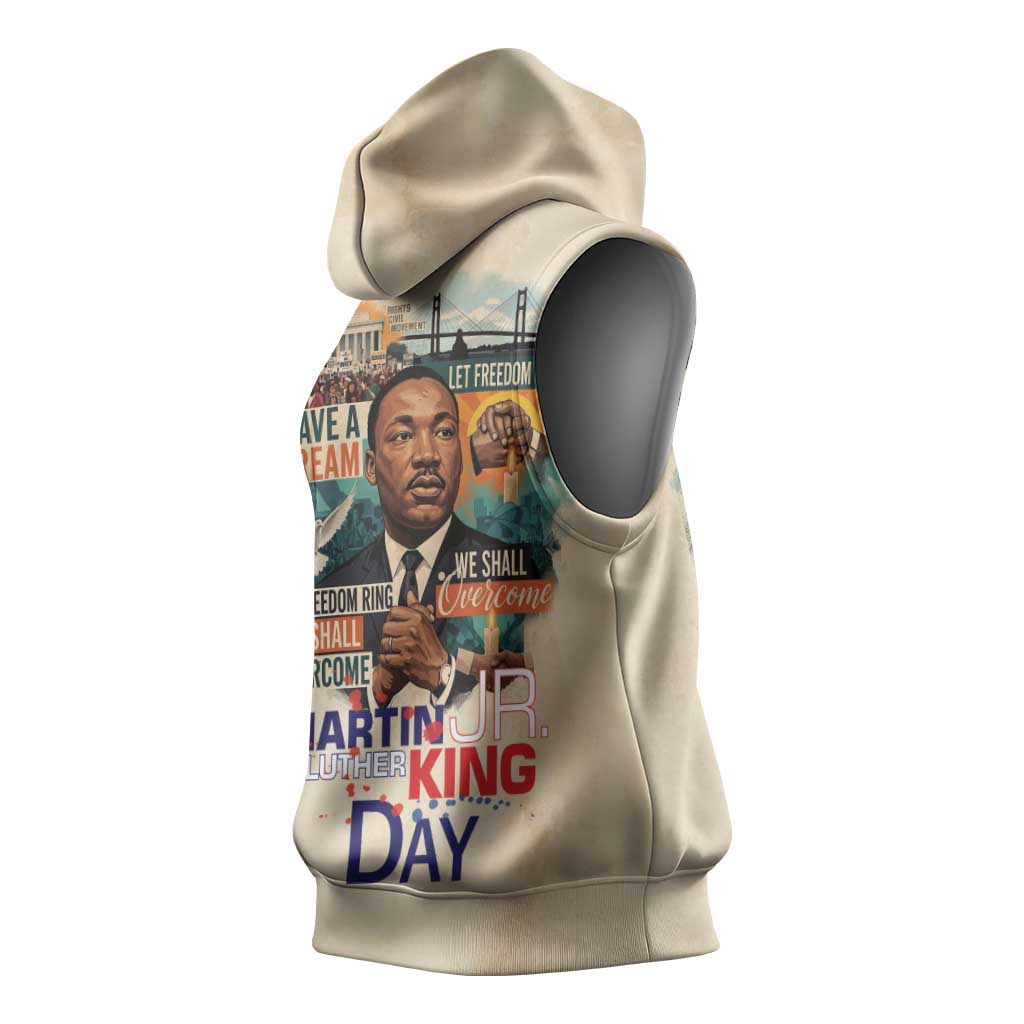Martin Luther King MLK Sleeveless Hoodie I Have a Dream Vintage Art - Wonder Print Shop