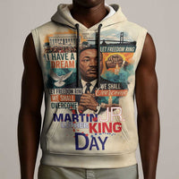 Martin Luther King MLK Sleeveless Hoodie I Have a Dream Vintage Art - Wonder Print Shop