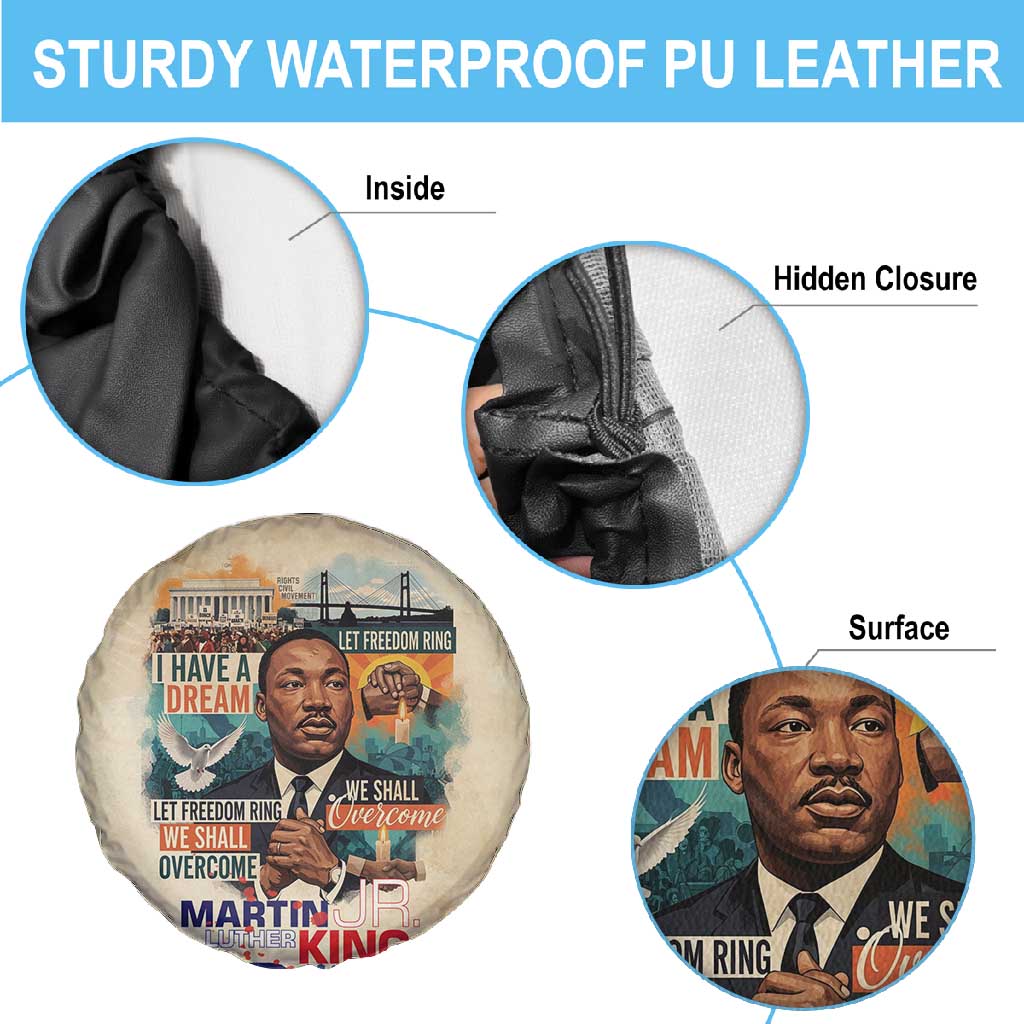 Martin Luther King MLK Spare Tire Cover I Have a Dream Vintage Art - Wonder Print Shop