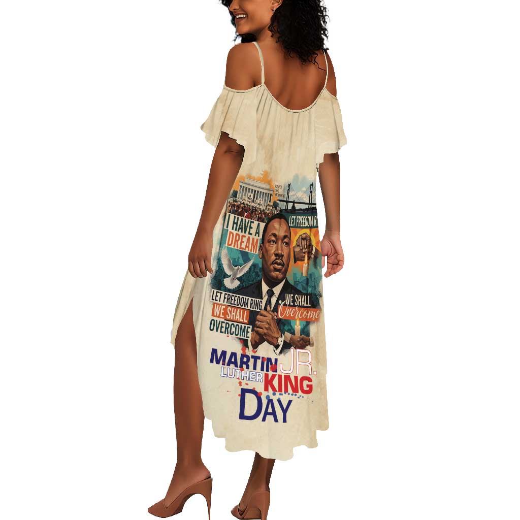 Martin Luther King MLK Summer Maxi Dress I Have a Dream Vintage Art - Wonder Print Shop