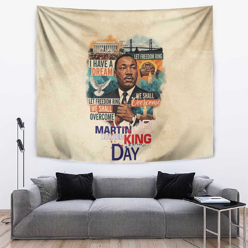 Martin Luther King MLK Tapestry I Have a Dream Vintage Art - Wonder Print Shop