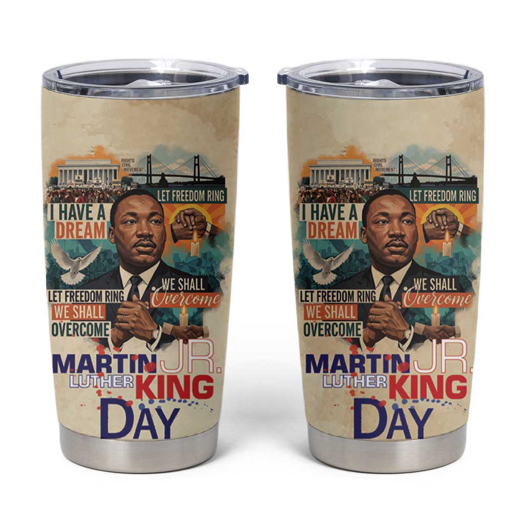 Martin Luther King MLK Tumbler Cup I Have a Dream Vintage Art - Wonder Print Shop