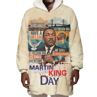 Martin Luther King MLK Wearable Blanket Hoodie I Have a Dream Vintage Art - Wonder Print Shop