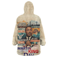 Martin Luther King MLK Wearable Blanket Hoodie I Have a Dream Vintage Art - Wonder Print Shop