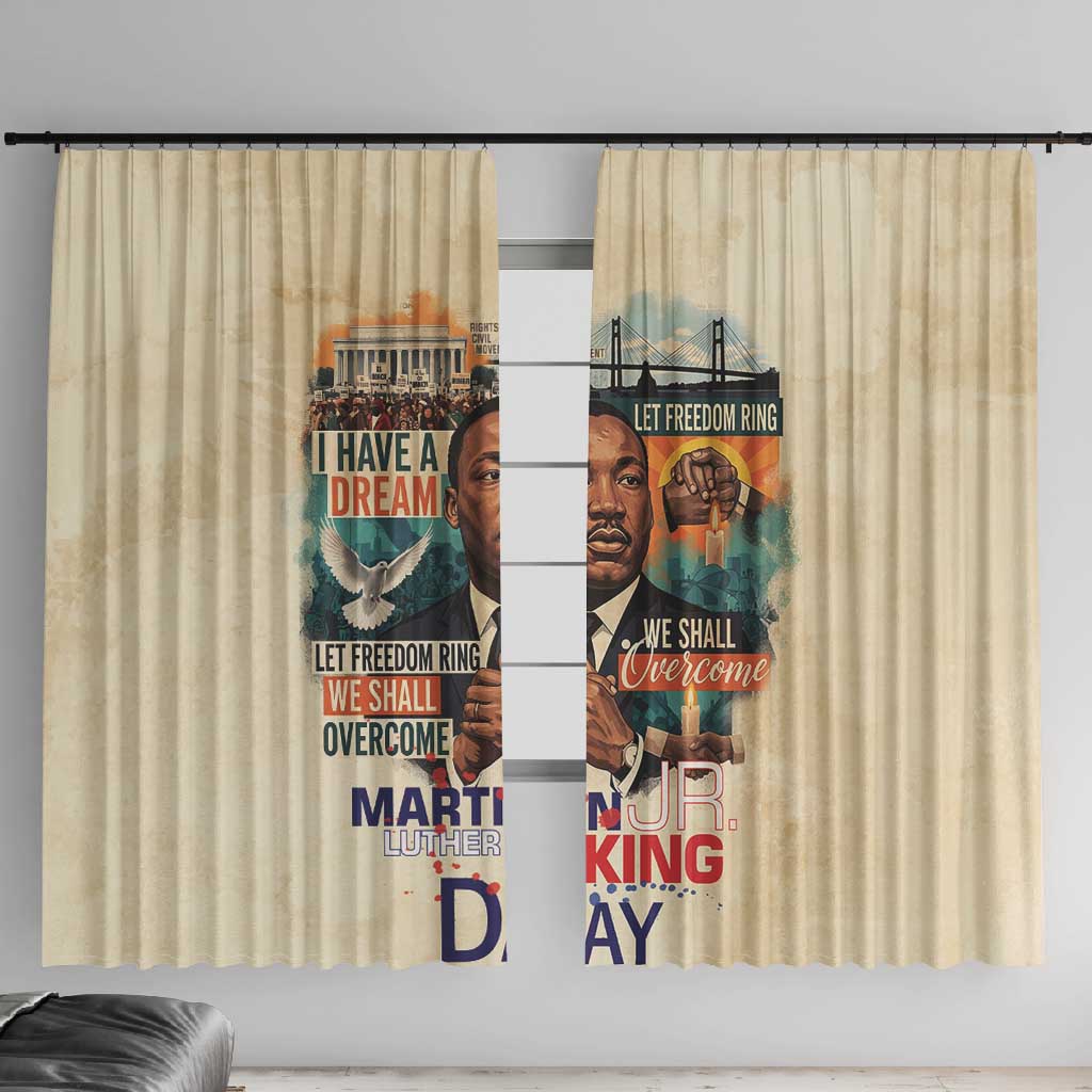Martin Luther King MLK Window Curtain I Have a Dream Vintage Art - Wonder Print Shop