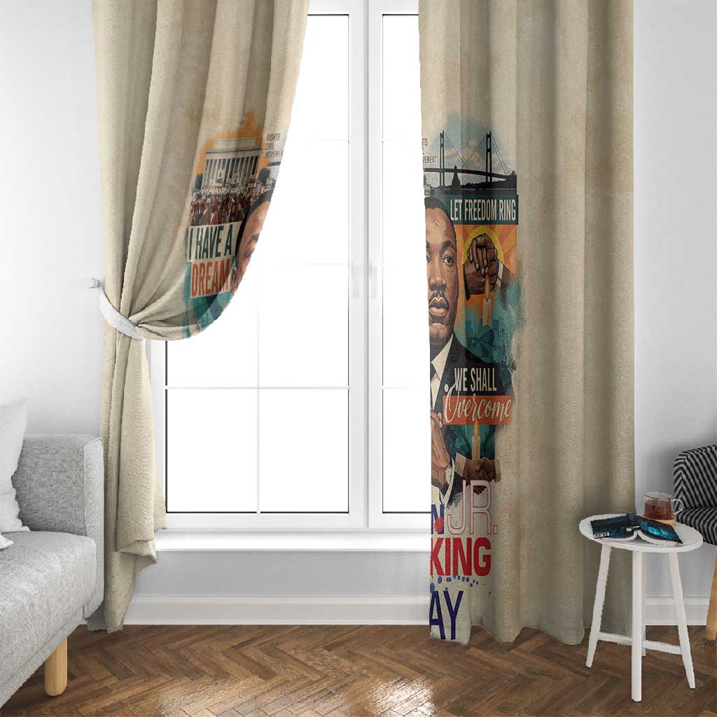 Martin Luther King MLK Window Curtain I Have a Dream Vintage Art - Wonder Print Shop