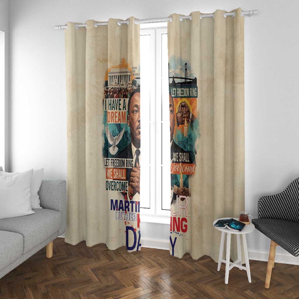 Martin Luther King MLK Window Curtain I Have a Dream Vintage Art - Wonder Print Shop