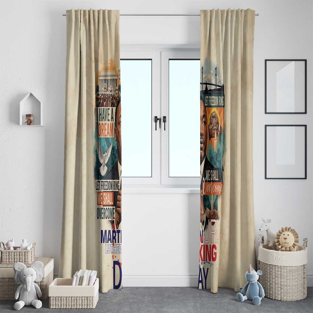Martin Luther King MLK Window Curtain I Have a Dream Vintage Art - Wonder Print Shop