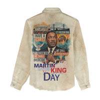 Martin Luther King MLK Women Casual Shirt I Have a Dream Vintage Art - Wonder Print Shop