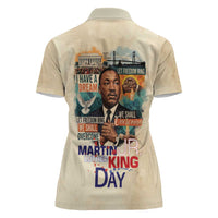 Martin Luther King MLK Women Polo Shirt I Have a Dream Vintage Art - Wonder Print Shop