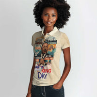 Martin Luther King MLK Women Polo Shirt I Have a Dream Vintage Art - Wonder Print Shop