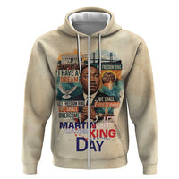 Martin Luther King MLK Zip Hoodie I Have a Dream Vintage Art - Wonder Print Shop