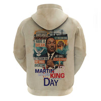 Martin Luther King MLK Zip Hoodie I Have a Dream Vintage Art - Wonder Print Shop