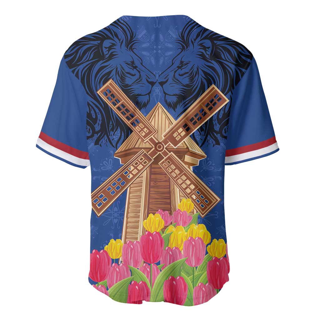 Netherlands Lion Baseball Jersey Tulip And Windmill