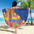 Netherlands Lion Beach Blanket Tulip And Windmill