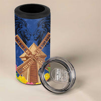 Netherlands Lion 4 in 1 Can Cooler Tumbler Tulip And Windmill