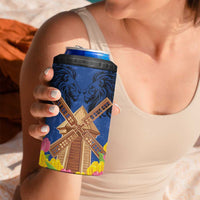 Netherlands Lion 4 in 1 Can Cooler Tumbler Tulip And Windmill