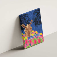 Netherlands Lion Canvas Wall Art Tulip And Windmill