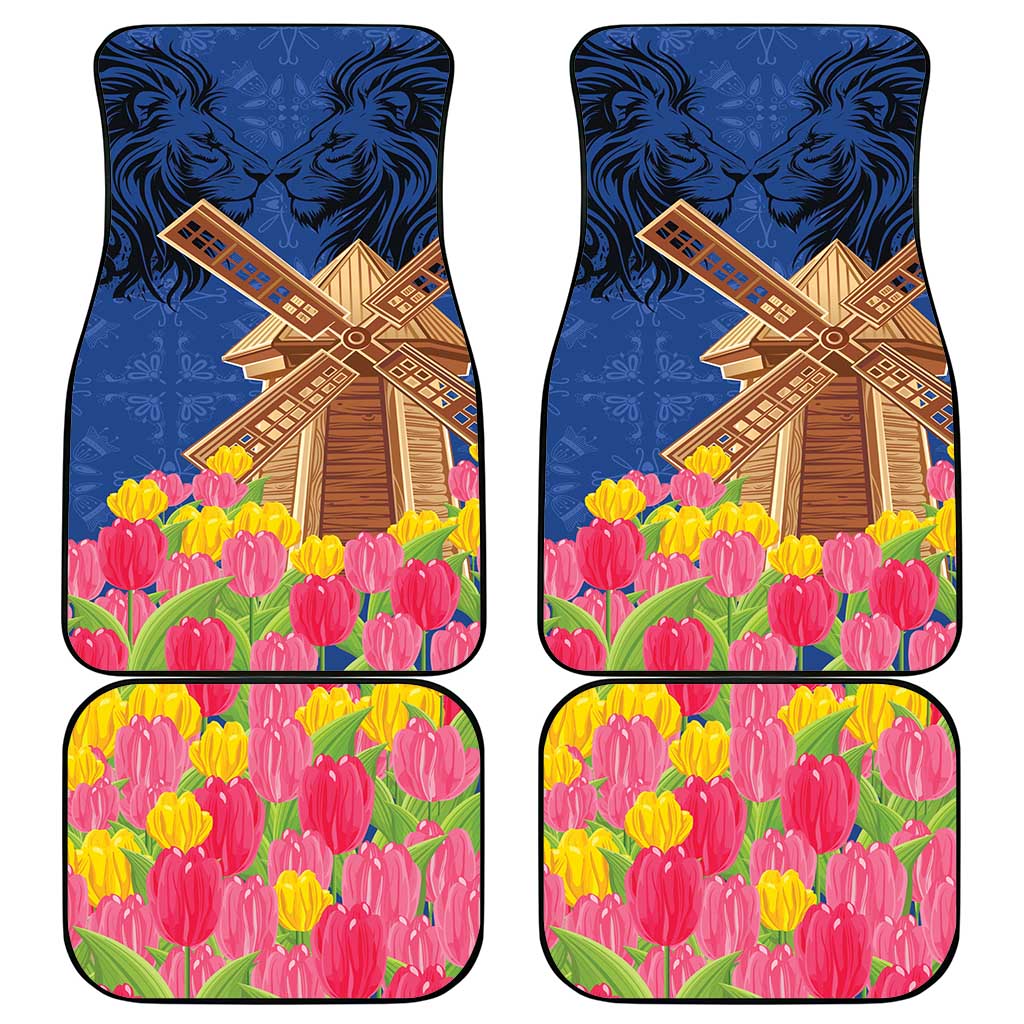 Netherlands Lion Car Mats Tulip And Windmill