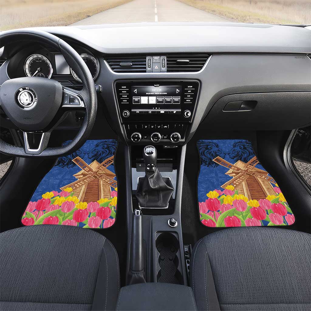 Netherlands Lion Car Mats Tulip And Windmill
