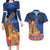 Netherlands Lion Couples Matching Long Sleeve Bodycon Dress and Hawaiian Shirt Tulip And Windmill