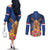 Netherlands Lion Couples Matching Off The Shoulder Long Sleeve Dress and Long Sleeve Button Shirt Tulip And Windmill