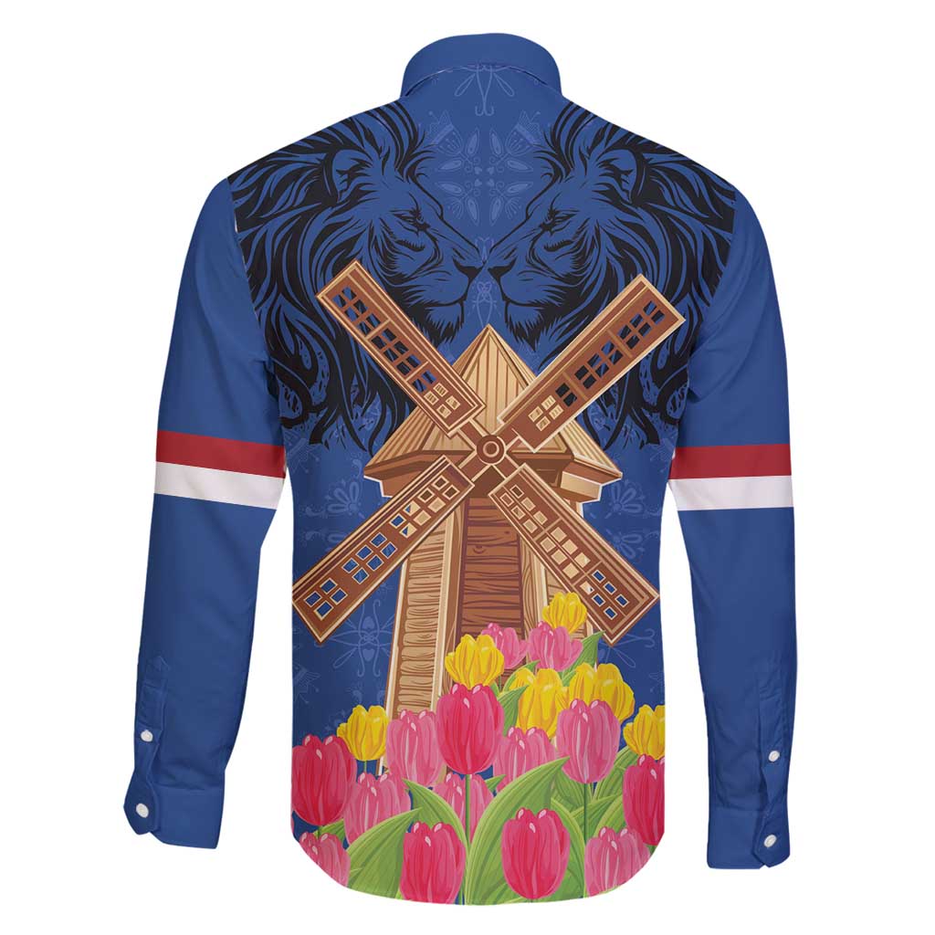 Netherlands Lion Family Matching Mermaid Dress and Hawaiian Shirt Tulip And Windmill