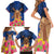 Netherlands Lion Family Matching Short Sleeve Bodycon Dress and Hawaiian Shirt Tulip And Windmill