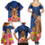Netherlands Lion Family Matching Summer Maxi Dress and Hawaiian Shirt Tulip And Windmill