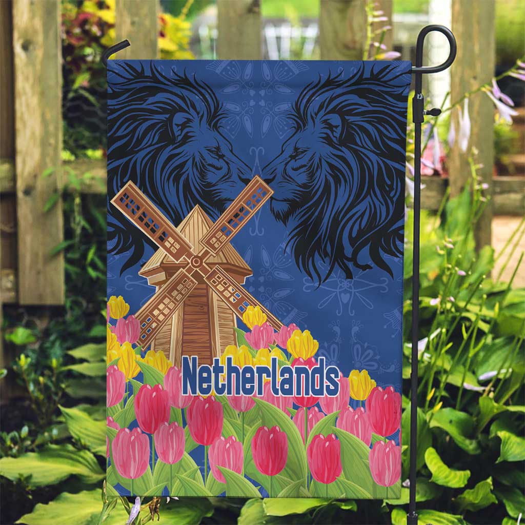 Netherlands Lion Garden Flag Tulip And Windmill