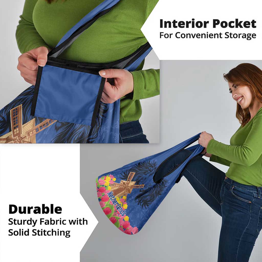 Netherlands Lion Grocery Bag Tulip And Windmill