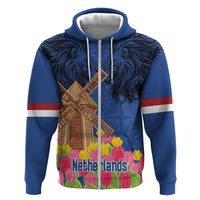 Netherlands Lion Hoodie Tulip And Windmill