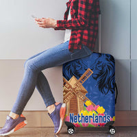 Netherlands Lion Luggage Cover Tulip And Windmill